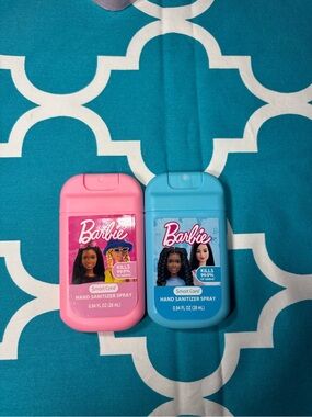 New Barbie Hand Sanitizer Spray - Pink & Blue (2 Pack)